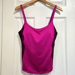 Athleta Coastline Bra Cup Tankini Pink Women's Size 36B/C